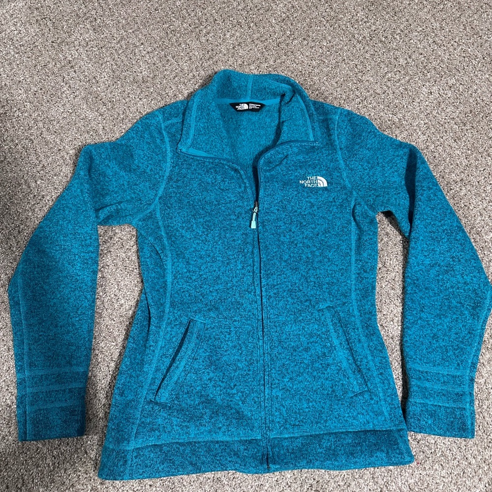 The North Face Blue and GreenJacket Full-Zip Warmth